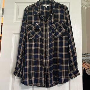 Button up plaid shirt